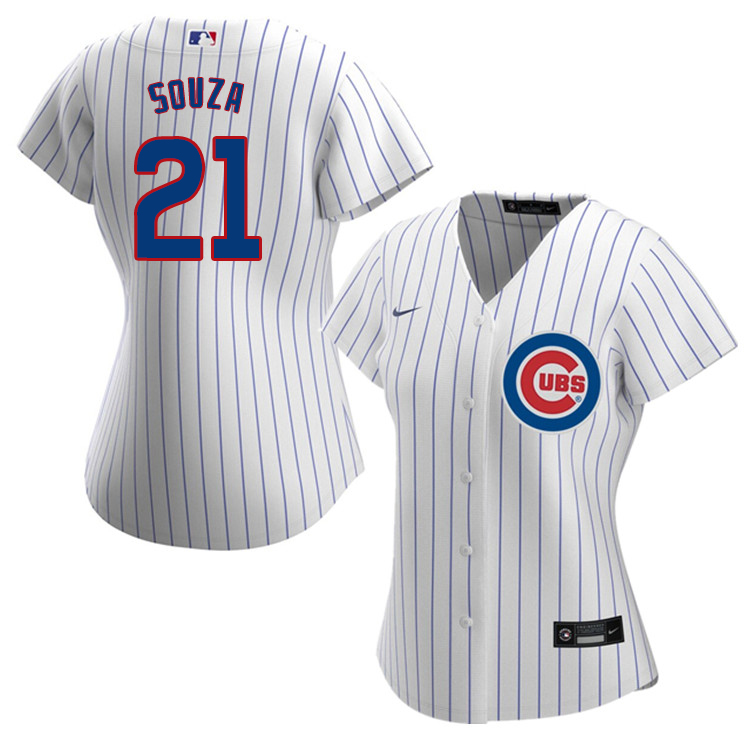 Nike Women #21 Steven Souza Chicago Cubs Baseball Jerseys Sale-White